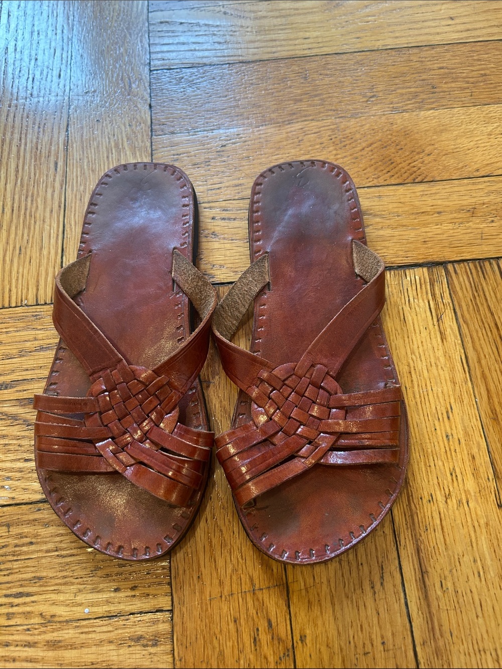 Woven Leather Sandals